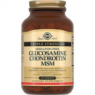 Solgar Glucosamine Chondroitin Msm - Комплекс Глюкозамина и Хондроитина в таблетках, 60 шт