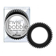 Invisibobble Slim True Black - Резинка-браслет для волос, цвет черный, 3 шт