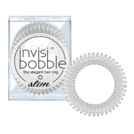Invisibobble Slim Crystal Clear - Резинка-браслет для волос, цвет прозрачный, 3 шт