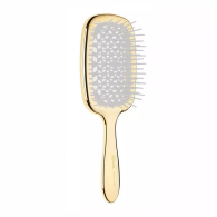 Щетка Superbrush Rectangular для волос, золотая с белым, 21,5 x 9 x 3,5 см