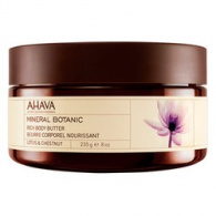 Ahava Mineral Botanic Rich Body Butter Lotus & Chestnut - Насыщенное масло для тела, лотос и благородный каштан, 235 гр Ahava Mineral Botanic Rich Body Butter Lotus & Chestnut - Насыщенное масло для тела, лотос и благородный каштан, 235 гр
