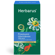 Чай улун с травами и цветами "Ромашка и шиповник", 24 пакетика х 2 г