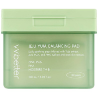 Балансирующие тонер-пэды с экстрактом юдзу и PHA для лица Jejuy Uja Balancing Pad, 180 мл / 120 шт