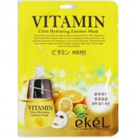 Ekel Vitamin Ultra Hydrating Essense Mask - Маска тканевая с витамином С, 25 г