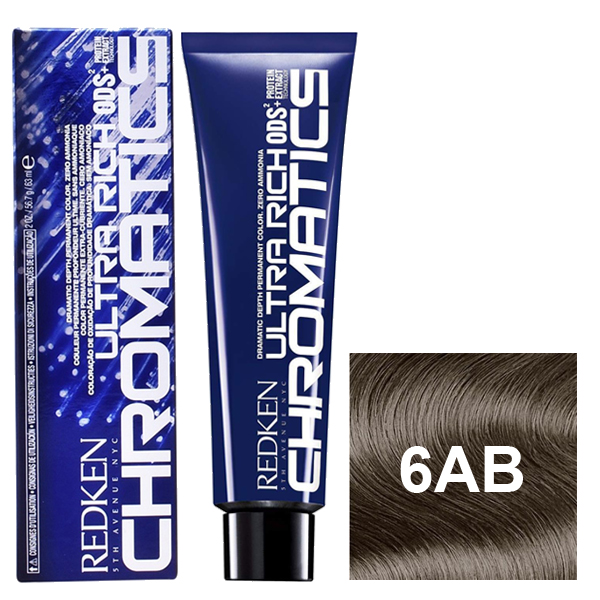 Краситель для волос перманентный, оттенок 6AB/6,1 пепельно-голубой, 60 мл