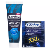 Набор: Презервативы Extra Large XXL №3 + Гель-смазка продлевающий акт, 30 мл