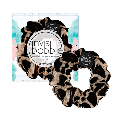Invisibobble Sprunchie Purrfection - Резинка тканевая для волос, цвет леопардовый, 1 шт