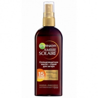 Garnier Ambre Solaire - Масло-спрей, Интенсивный загар, SPF15, 150 мл Garnier Ambre Solaire - Масло-спрей, Интенсивный загар, SPF15, 150 мл