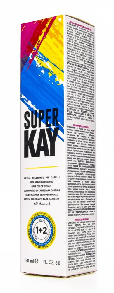 Kaypro Super Kay - Крем-краска тон 5.666 Экстра интенсивный светлый красновато-коричневый, 180 мл