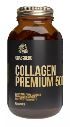 Биологически активная добавка к пище Collagen Premium 500 мг + витамин C 40 мг, 120 капсул