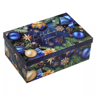 Коробка подарочная «Новогодние игрушки», 28 x 18,5 x 11,5 см