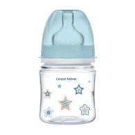 Бутылочка PP EasyStart с широким горлышком антиколиковая, 120 мл, 0+ Newborn baby, цвет: голубой