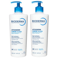 Питательный крем для лица и тела Atoderm Ultra, 2 х 500 мл