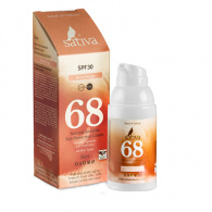 Sativa - Крем солнцезащитный с тонирующим эффектом SPF 30 "№68 Rose Beige", 30 мл Sativa - Крем солнцезащитный с тонирующим эффектом SPF 30 "№68 Rose Beige", 30 мл
