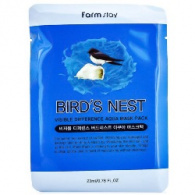 FarmStay Visible Diference Bird`s Nest Aqua Mask Pack - Тканевая маска с экстрактом ласточкиного гнезда, 23 мл