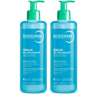 Очищающий гель для комбинированной, жирной и проблемной кожи лица и тела, 2 х 400 мл