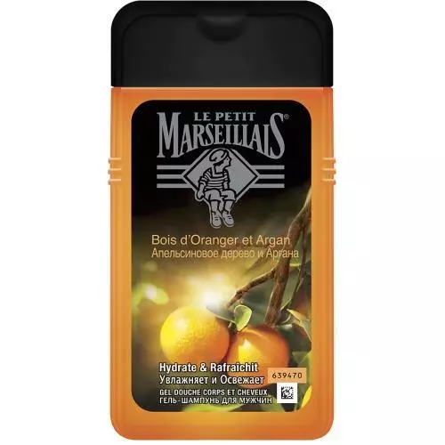 Le Petit Marseillais - Гель-шампунь для мужчин Апельсиновое дерево и Аргана 3 в 1, 250 мл