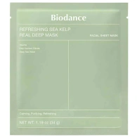 Успокаивающая гидрогелевая маска с экстрактом морских водорослей Refreshing Sea Kelp Real Deep Mask, 4 х 34 г