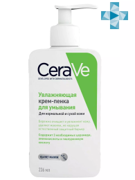 CeraVe Увлажняющая крем-пенка для умывания, 236 мл