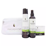 Macadamia - Набор для тонких волос в белой косметичке, 1 шт