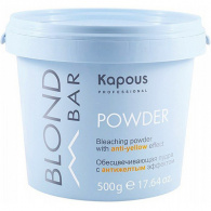 Kapous Professional - Пудра обесцвечивающая с анти-желтым эффектом - Blond Bar, 500 гр
