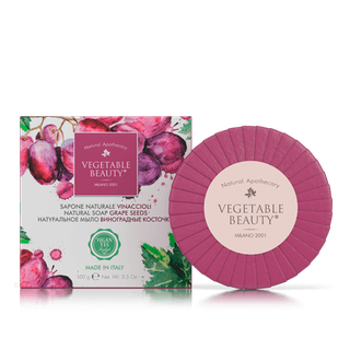 VEGETABLE BEAUTY натуральное мыло Виноградные косточки 100 г VEGETABLE BEAUTY натуральное мыло Виноградные косточки 100 г