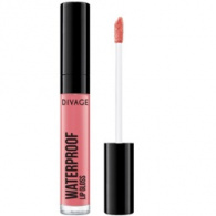 Divage Waterproof Lip Gloss - Блеск для губ водостойкий, тон 02, розовый, 5 мл Divage Waterproof Lip Gloss - Блеск для губ водостойкий, тон 02, розовый, 5 мл