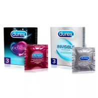 Набор презервативов: Dual Extase, 3 шт + Invisible, 3 шт