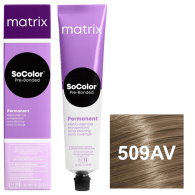 Перманентный краситель SoColor Pre-Bonded коллекция для покрытия седины, 509AV очень светлый блондин пепельно-перламутровый - 509.12, 90 мл