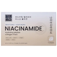 Тканевая маска для мгновенного увлажнения и сияние любого типа кожи, 5 саше х 40 мл