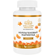 Коллагеновый мармелад Collagen Premiun со вкусом абрикоса, 60 жевательных мармеладок