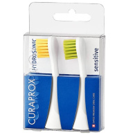 Набор сменных насадок для звуковой зубной щетки Hydrosonic, желтая и салатовая