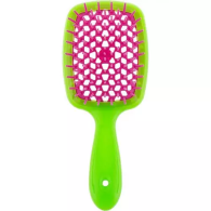 Щетка Superbrush с закругленными зубчиками салатово-малиновая, 20,3 х 8,5 х 3,1 см