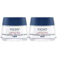 Ночной увлажняющий крем для гладкости и тонуса кожи Hyaluronic Specialist, 2 х 50 мл