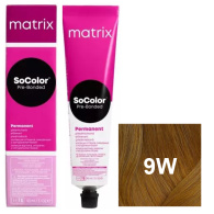 Перманентный краситель SoColor Pre-Bonded Натуральные оттенки, 9W Теплый очень светлый блондин, 90 мл Перманентный краситель SoColor Pre-Bonded Натуральные оттенки, 9W Теплый очень светлый блондин, 90 мл