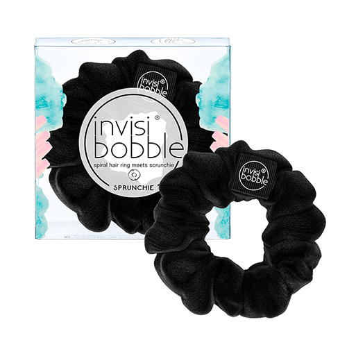 Invisibobble Sprunchie True Black - Резинка тканевая для волос, цвет черный, 1 шт