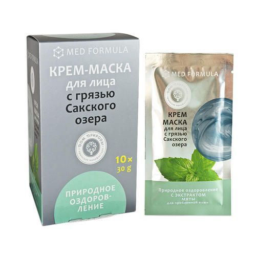ДОМ ПРИРОДЫ Крем-маска ПРИРОДНОЕ ОЗДОРОВЛЕНИЕ для проблемной кожи с грязью Сакского озера (саше пакет 30г упаковка картонный дисплей 10 шт) ДОМ ПРИРОДЫ Крем-маска ПРИРОДНОЕ ОЗДОРОВЛЕНИЕ для проблемной кожи с грязью Сакского озера (саше пакет 30г упаковка картонный дисплей 10 шт)