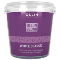 Ollin Blond Performance White Classic - Классический осветляющий порошок белого цвета 500 гр