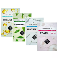 Набор тканевых масок: Керамиды +  Зеленый чай + Чайное дерево + Жемчуг, 4х20 мл