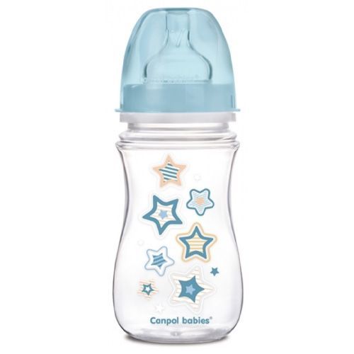 КАНПОЛ Бутылочка PP EasyStart с широким горлышком антиколиковая, 240 мл, 3+ Newborn bab КАНПОЛ Бутылочка PP EasyStart с широким горлышком антиколиковая, 240 мл, 3+ Newborn bab