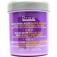 Punti Di Vista Draw Royal Jelly And Wheat Proteins Mask - Маска на базе прополиса и белков пшеницы для волос, 1000 мл Punti Di Vista Draw Royal Jelly And Wheat Proteins Mask - Маска на базе прополиса и белков пшеницы для волос, 1000 мл