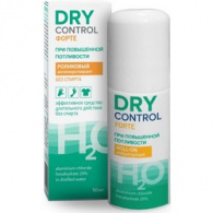 Dry Control Forte H2O - Антиперспирант роликовый без спирта от обильного потоотделения 20%, 50 мл Dry Control Forte H2O - Антиперспирант роликовый без спирта от обильного потоотделения 20%, 50 мл