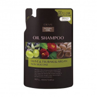 Kumano cosmetics Oil Shampoo Olive & Tsubaki & Argan - Шампунь для сухих волос с 3 видами масел: оливковое, масло камелии и масло арганы, сменный блок, 400 мл Kumano cosmetics Oil Shampoo Olive & Tsubaki & Argan - Шампунь для сухих волос с 3 видами масел: оливковое, масло камелии и масло арганы, сменный блок, 400 мл
