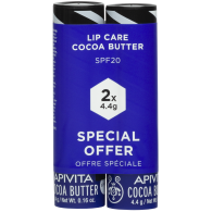 Интенсивно увлажняющий уход для губ "Масло какао" SPF20, 2 шт х 4,4 г