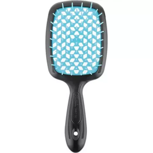 Щетка Superbrush с закругленными зубчиками черно-голубая, 20,3 х 8,5 х 3,1 см