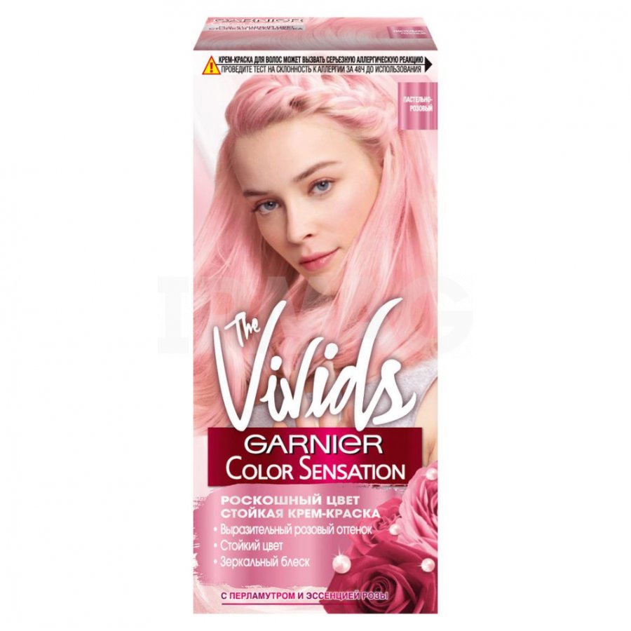 Garnier Color Sensation Vivids - Краска для волос, тон пастельно-розовый, 110 мл