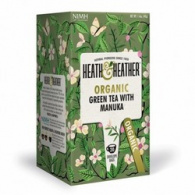 Heath and Heather - Чай Зеленый с медом манука Органик, 20 пакетов в индивидуальной упаковке Heath and Heather - Чай Зеленый с медом манука Органик, 20 пакетов в индивидуальной упаковке