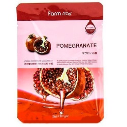 FarmStay Visible Difference Pomegranate Mask Pack - Тканевая маска с натуральным экстрактом граната, 23 мл