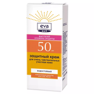 Защитный крем Eva Sun для чувствительных участков кожи, высокий уровень защиты SPF 50, 25 мл