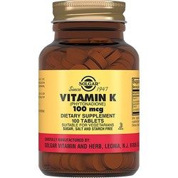 Витамин К, для формирование прочных костей и профилактика остеопороза 100 таблеток